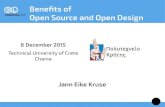 Benefits of Open Source and Open Design€¦ · Open Source Hardware, Open Design ... Examples – Software Graphics and Design GIMP Photo and Image editor Inkscape Vector graphics