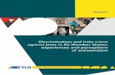 Discrimination and hate crime against Jews in EU Member States ... · Documentatie Israel CST˝ Community Security Trust ECHR European Convention on Human Rights ECtHR European Court