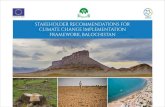 STAKEHOLDER RECOMMENDATIONS FOR CLIMATE CHANGE ... · NCS National Conservation Strategy NDMA National Disaster Management Authority NEECA ... Balochistan is nearly twice as much