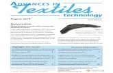 Advances in Textiles Technology (August 2019) · 2019-09-17 · The acoustic absorption of the compression-mouldable liner, called Alpha-Liner, ... Advances in Textiles Technology