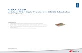 NEO-M8P u-blox M8 High Precision GNSS Modules UBX-15016656 - R06 Early Production Information Functional
