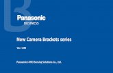 New Camera Brackets series - Panasonic...2020/05/15  · New Camera Brackets series Ver. 1.00 2 Ceiling Body color Silver WV-QCL500-S Gray WV-QJB502-G i-PRO white WV-QEM500-W WV-QEM100-W