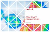 Corporate Presentation - Studsvik...Corporate Presentation October 2019 22 • We provide skilled and experienced personnel of all qualification levels to most NPP in Germany, Belgium,