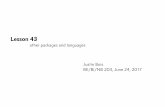 l43 other packages and languages - California Institute of ...bois.caltech.edu/bootcamp/l43_other_packages_and_languages.pdf · BE/Bi/NB 203, June 24, 2017. Compiled languages 1956