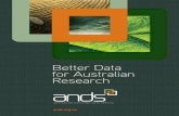 Better Data for Australian Research · • Data citation and Digital Object Identifiers (DOIs) • Workshops, webinars, and facilitates communities of practice • Skills and expertise