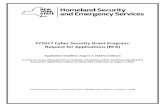 FY2017 Cyber Security Grant Program: Request for ... · 2. To assess cyber security risks, identify vulnerabilities and determine capability gaps with the focus of allocating resources