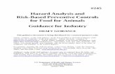 Guidance for Industry Hazard Analysis and Risk-Based ...#245 Hazard Analysis and Risk-Based Preventive Controls for Food for Animals Guidance for Industry DRAFT GUIDANCE This guidance