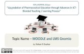 Topic Name MOODLE and LMS Gnomio · WordPress Drupal Online/ Websites Assignment Written EdX Coursera Moodle 20-Nov-17 By- Rohan R Ozarkar 6 Tools for Out-of-class activities of Flip