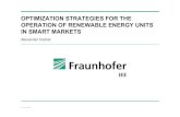 OPTIMIZATION STRATEGIES FOR THE OPERATION OF …€¦ · Part II –Smart Markets Unit Commitment Including Flexibility Supply –P2H Providing further flexibility through electric