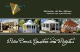 Patio Covers, Gazebos and Pergolas · Recessed lighting, ceiling fans, in wall speakers and light fixtures can be installed during the installation process or added any time after