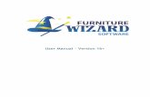User Manual - Version 16+ - Furniture Wizard...3. Define the invento ry st ruct ure (f or more i nf ormat i on on t hi s, pl ease see bel ow). 4. Enter Suppliers an d t hei r Manuf