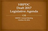 HRPDC Annual Meeting October 20, 2016 Draft... · HRPDC Annual Meeting . October 20, 2016 . Process . May 2016 HRPDC Meeting . August 31 Legislative Workshop – HRPDC, HRTPO, HRTAC