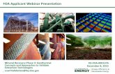 FOA Applicant Webinar Presentation - Energy.gov · 2 DE-FOA-0001376 Mineral Recovery Phase II: Geothermal Concepts and Approaches to Validate Extraction Technologies FOA Issue Date: