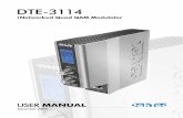 DTE-3114 - User Manual Manual.pdf · An embedded μP system (not shown in the functional block diagram) hosts a web and SNMP agent to interface with the user or an SNMP network-management
