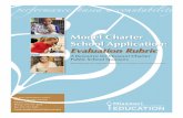 Model Charter School Application Evaluation Rubric · performance-based accountability Model Charter School Application: Evaluation Rubric ... Missouri Department of Elementary and