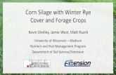 Corn Silage with Winter Rye Cover and Forage Cropsmccc.msu.edu/.../2017/03/2017MCCC-Forage-Shelley.pdf · Kevin Shelley, Jamie West, Matt Ruark University of Wisconsin – Madison