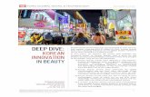 DEEP DIVE: Korean Innovation in Beauty · 11/16/2016  · innovative marketing strategies that have driven growth. Korean beauty brands were also fast to adopt in-store technologies,