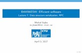 B4M36ESW: Efficient software - Lecture 7: Data structure ... · Lesseﬃcientdataserialization»JSON Proﬁlingjson-c 47MBJSONﬁle perf stat ./bench-json-c Performance counter stats