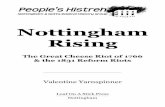 Nottingham Rising - WordPress.com...Nottingham Rising The Great Cheese Riot of 1766 & the 1831 Reform Riots Valentine Yarnspinner Published by peopleshistreh@riseup.net Free digital