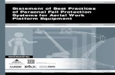 Statement of Best Practices of Personal Fall ... - ISRI · onset of a fall from a walking working surface to the point at which the fall protection system begins to arrest the fall.