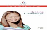 Reading Conferences - mysavvastraining.com Mono… · Conferences 6 In addition to improving students’ reading by conferring with individual students, you also help them work toward