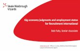 Gig economy judgments and employment status for ...... | Offices in London, Watford, Bristol & Birmingham - Lawyers & Parliamentary Agents Background law Employment Right Act 1996,