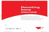 bone marrow donation - Welsh Blood Service · To donate bone marrow, you will usually need a general anaesthetic. However, another option is to have a spinal anaesthetic. The operation