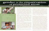 gender in the conservation of protected areas in the conservation of... · Nevertheless, 50 men and women are participating in this income-generating project. The benefits for women