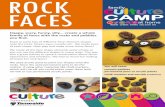 ROCK FACES - tameside.gov.uk€¦ · FACES Happy, scary, funny, silly… create a whole family of faces with the rocks and pebbles you find. Draw or paint lots of different 'face'