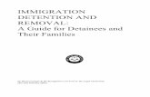 IMMIGRATION DETENTION AND REMOVAL: A Guide for … · This means that once you have completed your jail time, the immigration officials must take you into custody within two days.