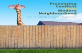 Preventing Conflicts Modern Neighbourhood...Borrowing Items from your Neighbour 35 Pets and Animals 37 Holidays 40 Children’s Toys and Other Objects 41. Rural Living 43 Right of