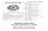 Junior Fair Show Schedule 2018 JUNIOR FAIR FRIDAY, …...Sec. 1. The Junior Fair Board shall establish a budget for each year. Sec. 2. The Junior Fair Board shall have a set amount
