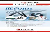 FROM THE PUBLISHER’S DESK Ibetter sustaining …...Interlink Insight - On the cover Vol. 12 Issue - 1, 2013-14 2 Time to Reform – The Business Model - Dr. R. B. Smarta Having reached