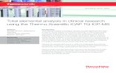 TN43283 Total elemental analysis in clinical research ...€¦ · quadrupole (TQ) ICP-MS instruments, which have the required sensitivity as well as the capability to resolve isobaric