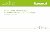 Biodiversity Strategy - Havant Borough Council · 2019-01-23 · In 2011 the Government published its strategy for biodiversity for the period to 20203. Its mission is: “to halt