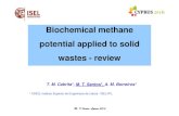 Biochemical methane potential applied to solid wastes - reviewuest.ntua.gr/cyprus2016/proceedings/presentation/10_cabrita_aprese… · M. T. Santos, Cyprus 2016 3 Introduction •