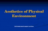 Aesthetics of Physical Environment...Aesthetics of Physical Environment Provide views of the outdoors from every patient bed; pictures or murals of nature scenes if outdoor views are