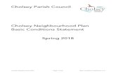 14. Basic Conditions Statement · 2018-06-18 · Cholsey Neighbourhood Plan Page !4 of !26 Basic Conditions Statement v1.0. The policies in the CNP relate to the development and use