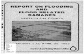 GB 1399.4 S383 R4 1982 - Santa Clara Valley Water...S383 R4 1982 REPORT ON FLOODING I ; CLARA VAltEY WATER DISlRIDl LIBRARY 5750 ALMADEN EXPRESSYIAY SAN JOSE. CAUFORN!A 9Sll8 AND FLOOD