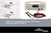 SPD Component Tester MGATESTER1 · a locked-up state. 6. MEASURE button - to take a measurement. 7. Output terminal connections. Warning: High Voltage are presentat these terminals