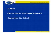 EASO Quarterly Asylum Report Quarter 3, 2015 · EASO QUARTERLY REPORT — Q3 2015 5 Section 1: Trends in applications for international protection Applicants for international protection