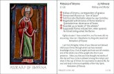 Polycarp of smyrna - Disseminarydisseminary.org/hoopoe/pubs/cards/Polycarp1.pdf · Theology CarDs #39 v 0.96 Polycarp of Smyrna 23 February d. 156 Bishop and Martyr f Bishop of Smyrna,
