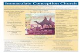 Immaculate Conception ChurchImmaculate Conception Catholic Church celebrates the Eucharist and proclaims the gospel—in worship, through our love of God and for each other, and with