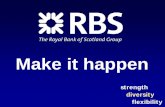 Make it happen - investors.rbs.com · Slide 5 EPS Growth 100 120 140 160 180 200 2001 2005 2008 Cumulative Growth in Earnings Per Share C A G R 1 0 % RBS excluding goodwill amortisation