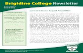Welcome to our August Newsletter - Brigidine College Randwick · 2012-08-10 · Welcome to our August Newsletter Yesterday afternoon Brigidine held a memorial mass for Mr Alan Lisi.
