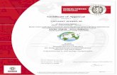 Certificate of Approval - Lachant Spring · For Bureau Veritas Certification Holding, Le Triangle de l'Arche, 8 Cours du Triangle - 92800 Puteaux - France (The official document is