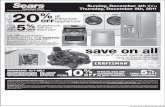up OFF PLUS 5 Sears card - Downtown Moneta · Excludes Sears Commercial One® accounts and Outlet Stores. Sears Home Improvement AccountSM applies on installed merchandise only. Offers