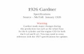 1926 Gardnergardnermotorcars.com/Specifications/1926-Gardner.pdf · Tungsten Lyc l.rorning — Llght in. wint*. medium dium tn summer — Carbon I .Tng — Low Tungsten heavy in summer