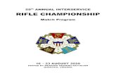 59th ANNUAL INTERSERVICE RIFLE CHAMPIONSHIPusnmt.org/wp-content/uploads/2020-IS-Rifle-59th.pdf · PROGRAM FOR THE FIFTY-NINTH INTERSERVICE RIFLE CHAMPIONSHIP MATCH 1. DATES: 16 ±
