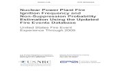 NUREG-2169 Nuclear Power Plant Fire Ignition Frequency and … · 2015-01-16 · Nuclear Power Plant Fire Ignition Frequency and . Non-Suppression Probability Estimation Using the